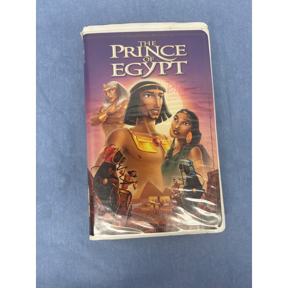 DreamWorks The Prince of Egypt VHS Kids N/A Purple Good Animated Musical Movie